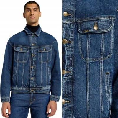 Abbildung von Lee Relaxed Rider Jacket Jeansjacke, Herren, Größe: Small, Orchid blue