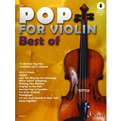 Abbildung von Pop for Violin Best of: 16 All Time Hits. 1 2 Violinen.