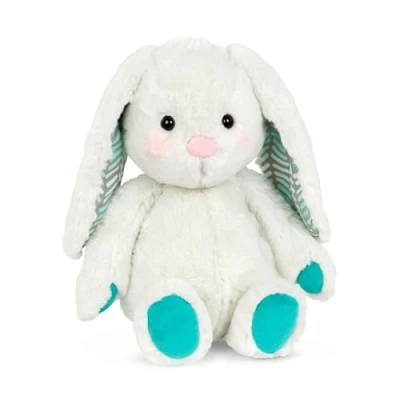 Abbildung von B. toys Kuscheltier Hase Superweich mit langen Ohren Plüschtier mintfarben, Baby und Kinder Spielzeug für Mädchen Jungen ab 0 Monate, Weiß