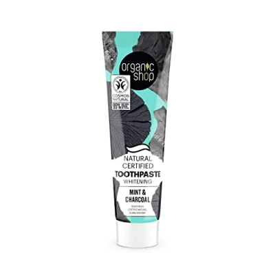 Abbildung von Organic Shop Toothpaste Whitening Mint &amp; Charcoal 100 g