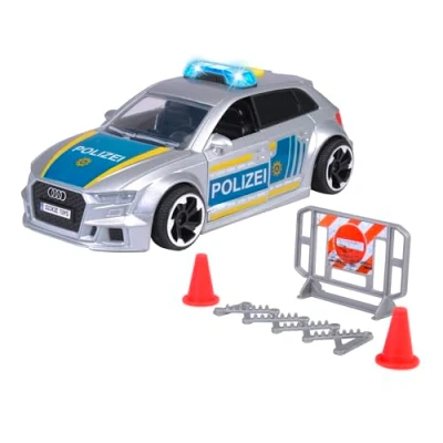 Abbildung von Dickie Toys Spielzeug Polizei Spielfahrzeug Auto Go Real / SOS Audi RS3 Police 203713016