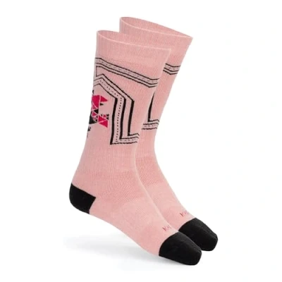 Abbildung von KADVA SKIO Kinder Thermosocken Größe 37/39 aus Merinowolle Warme und atmungsaktive Skisocken extra warm für den Winter Hohe Konstruktion schützt vor Abrieb in Skischuhen Farbe Pink