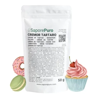 Abbildung von Saporepuro Weinstein Backpulver 50 gr Cream of Tartar Kaliumtartrat