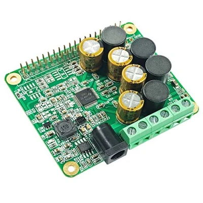 Abbildung von RPI HiFi AMP HAT TAS5713 Amplifier Audio Module 25W Class D Power Sound Card Expansion Board for Raspberry Pi 4 3 B+ Zero Nichicon Capacitor