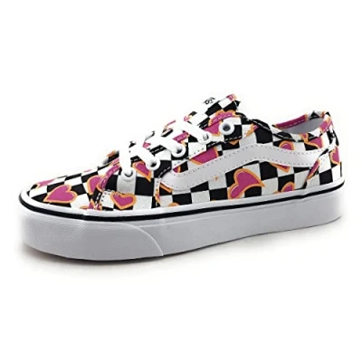 Abbildung von Vans Damen Filmore Decon Sneaker, Hearts Checkerboard Multi/White, 37 EU