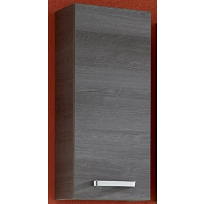 Abbildung von Pelipal Badezimmer Hängeschrank Quickset 352 in Graphit Struktur quer, 30 cm breit Bad Wandschrank mit 1 Tür und 2 Einlegeböden