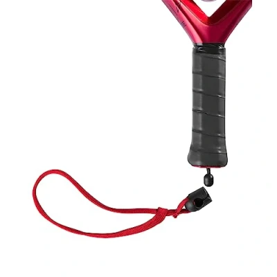 Abbildung von Wilson Schlaufe für Padel Schläger, Double Braid Cinch Zipcord, Doppelte Flechtung, Austauschbar, Rot