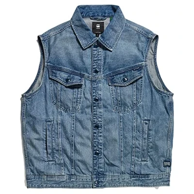 Abbildung von G Star Oversized Weste, Damen, Größe: Small, Sun faded air force blue