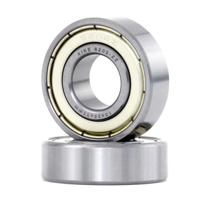 Abbildung von XiKe 2 Stück 6202 ZZ Kugellager 15x35x11mm Chromstahl und Doppelte Metalldichtung 6202Z Rillenkugellager mit Dichtungen