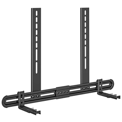 Abbildung von USX MOUNT Universal Soundbar Halterung, Wandhalterung für mit und ohne Montageloch, Anti Rutsch Sockelhalter (87.5 154mm), Verbindung Fernseher, TV Wandhalterung, Ständer