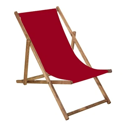 Abbildung von SPRINGOS Liegestuhl Gartenliege Klappstuhl aus Holz imprägniert klappbar Relaxliege Campingstuhl Strandstuhl Buchenholz