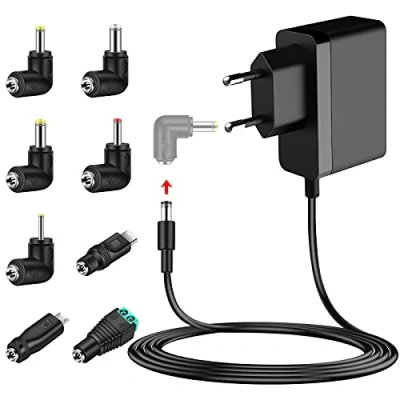 Abbildung von MEROM 5V 3A Universelles Netzteil Ladekabel für USB Hub, TV Box, Babyphone, Bluetooth Lautsprecher, Tablette, Kamera, Raspberry Pi 4 Ladegerät (Mit 8 Tipps)