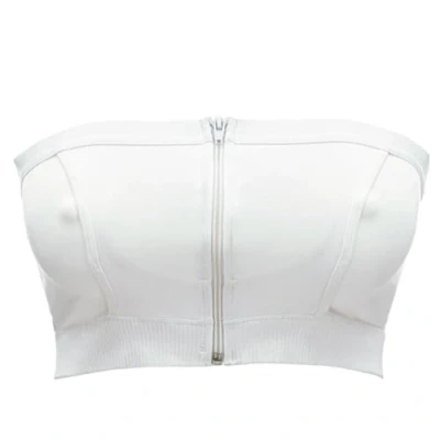 Abbildung von Medela Hands free Abpump Bustier von BH für bequemes Abpumpen mit dem Material Adaptive Stretch eine perfekte Passform Weiß M