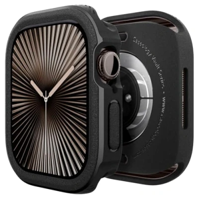 Abbildung von Caseology Vault Hülle kompatibel mit Apple Watch 10 (42mm) Matte Black
