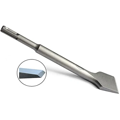 Abbildung von FAMEX 8340 SDS Plus Fliesenmeißel gebogen 36x200mm Made in Germany High End Qualität