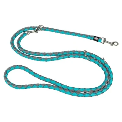 Abbildung von TRIXIE Hundeleine Cavo V Leine SM, 2,00 m ø 12 mm in ozean/grafit verstellbare für Outdooraktivitäten kleine bis mittelgroße Hunde 143512