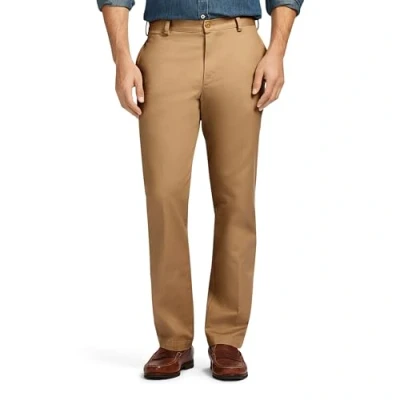Abbildung von Izod American Chino Herren Hose, Flache Vorderseite, schmale Passform, Khaki, 32W / 32L