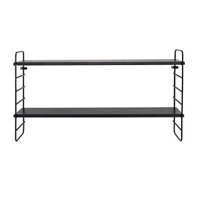 Abbildung von Bloomingville Wandregal North Shelf, Black, Metal L65xH35xW15