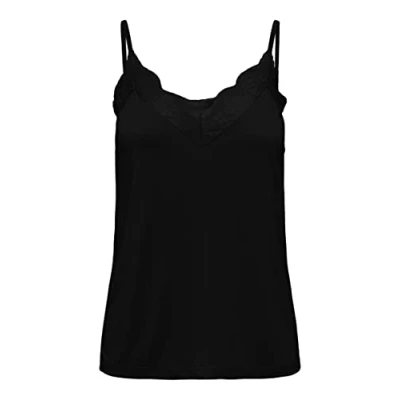 Abbildung von ONLY Damen ONLFREE Life S/L LACE MODAL TOP JRS Jumpsuit, Black, M