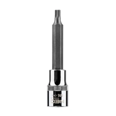 Abbildung von NEO TOOLS 08 741 Steckschlüsseleinsatz 1/2 M6 Chrom Vanadium Stahl, Werkzeugstahl Spline