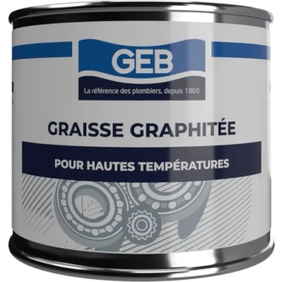 Abbildung von GEB Graphitfett für Schloss, Trockenschmierung und Abdichtung von Systemen, die hohen Temperaturen oder sehr Belastungen ausgesetzt sind Topf 350 g