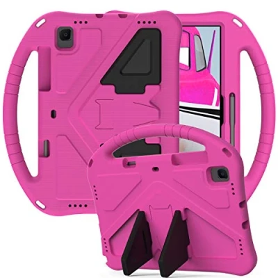 Abbildung von Kinder Hülle für Samsung Galaxy Tab S6 10.5 Inch 2019 T860, Eva Leichte Stoßfeste Griff mit Standfuß, Dauerhaft Kids Schutzhülle, Rosa