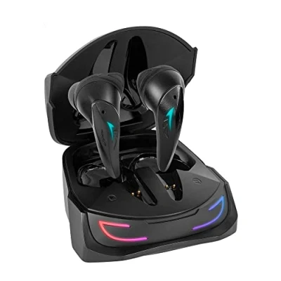 Abbildung von Mars Gaming MHI ULTRA Schwarz, Wireless Headset TWS, RGB Flow, Bluetooth 5.3, Triple Geräuschunterdrückung, 24H Akkulaufzeit