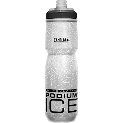 Abbildung von Camelbak Podium Ice Sport Wasserflasche, Quetschflasche, zum Laufen, Radfahren, Wandern Schwarz