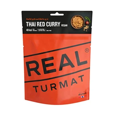Abbildung von Drytech Real Turmat Thai Curry Rot Trekking Mahlzeit Outdoor Essen Ration Nahrung Vegan