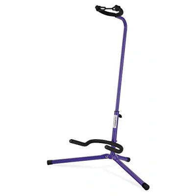 Abbildung von Classic Cantabile Gitarrenständer Universal für Konzertgitarre, Westerngitarre, E Gitarre, Bass Gepolsterte Auflage Klappbarer Lila