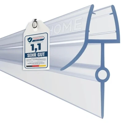 Abbildung von HNNHOME® SuperClear Duschtürdichtung für 6 mm Glas bis 28 Abstand