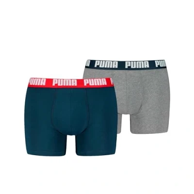 Abbildung von PUMA Boxer Boxershorts Men Herren Everyday Unterhose Unterwäsche 6er Pack, Farbe:Navy/Grey Melange, Bekleidungsgröße:M