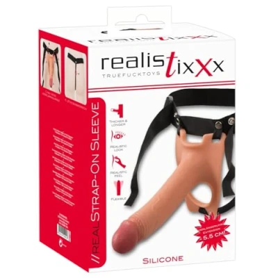Abbildung von Strap on Sleeve, mit Hodenloch