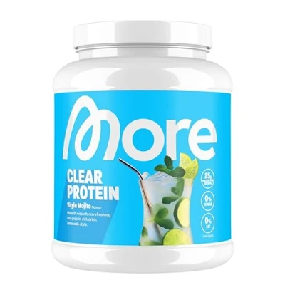 Abbildung von MORE clear Protein Lemonade Style, Virgin Mojito, 600 g, Drink mit Whey Isolat, made in Germany