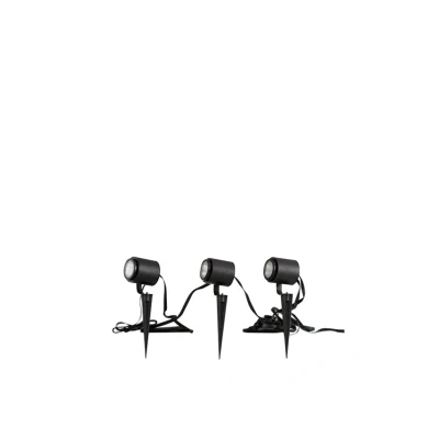 Abbildung von Lindby Smart LED Außenstrahler Nymo, CCT, RGB, Tuya, 3er Set