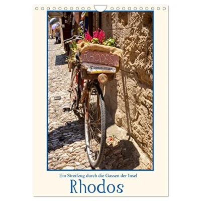 Abbildung von Ein Streifzug durch die Gassen der Insel Rhodos (Wandkalender 2025 DIN A4 hoch), CALVENDO Monatskalender