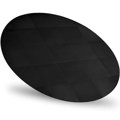 Abbildung von Whirlpool Unterlage rund 240cm Bodenmatte für Outdoor Whirlpools Schützt &amp; Isoliert Poolunterlage Pool Untergrund, schwarz