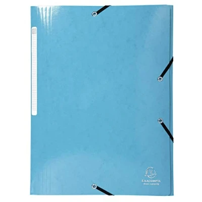 Abbildung von Exacompta 55829E 25er Pack Premium Einschlagmappe Iderama. Aus beschichteten Colorspan Karton DIN A4 mit 2 Gummizügen und 3 Klappen farbig sortiert Sammelmappe Dokumentenmappe