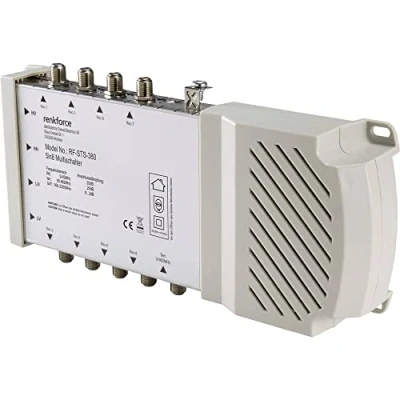 Abbildung von Renkforce RF STS 380 SAT Multischalter Eingänge (Multischalter): 5 (4 SAT/1 terrestrisch) Teilnehmer Anzahl: 8 Quad LNB tauglich (RF 4510556)