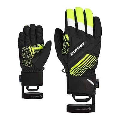 Abbildung von Ziener Herren GENRIX Ski Handschuhe/Wintersport wasserdicht, Alpine Wool, Poison Yellow, 9.5