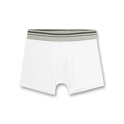 Abbildung von Sanetta Jungen Hipshorts Weiß Hochwertige und nachhaltige Unterhose für aus Baumwolle. Unterwäsche 128