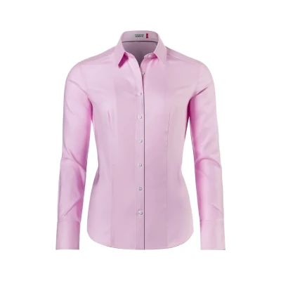 Abbildung von Vincenzo Boretti Tailliert SOFT Oxford Hemdbluse, Damen, Größe: 42, Rosa