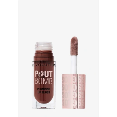Abbildung von Makeup Revolution POUT BOMB Plumping Gloss Lipgloss Lipgloss, Größe: 4.6 ml, Espresso cool nude