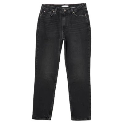 Abbildung von Tommy Hilfiger SLIM fit Jeans CIGARETTE HW A DARK BLUE mit Logo Badge