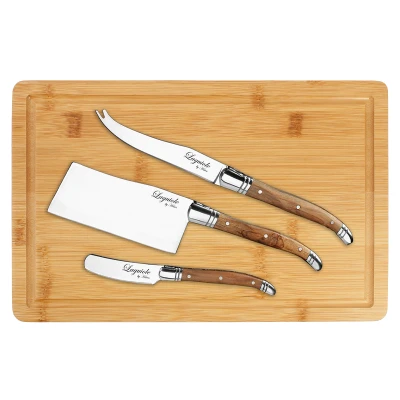 Abbildung von HAWS Laguiole Käsemesser Set 3teilig inkl. Schneidebrett