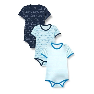 Abbildung von Care Baby Body Kurzarm, 3er Pack Blue (769), 50