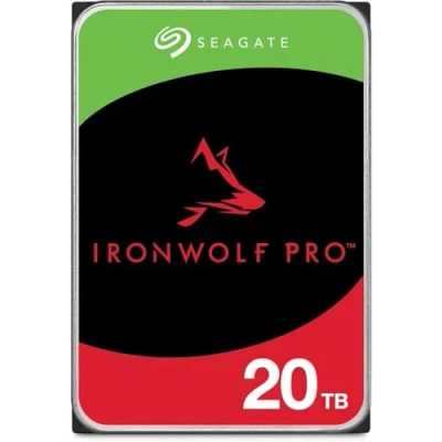 Abbildung von Seagate IronWolf Pro, NAS interne Festplatte 20TB HDD, 3.5 Zoll, 7200 U/Min, CMR, 256 MB Cache, SATA 6GB/S, silber, inkl. 3 Jahre Rescue Service, Modellnr.: ST20000NE000 (Generalüberholt)