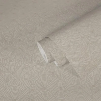 Abbildung von A.S. Création Vliestapete &quot;Nara Ethno&quot;, matt gemustert neutral, ArtDeco Mustertapete Tapeten Wohnzimmer Schlafzimmer Küche Flur Design