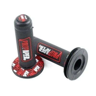 Abbildung von Forspero Motorrad Dirt Pit Bike 7/8Inch Lenker Rubber Brake Hand Grips Rot