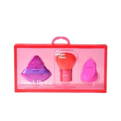 Abbildung von Beter Kabuki Pinsel und Make up Schwämme Set Unique Glow, für Gesicht Körper, latexfreier Schwamm Puderquaste, Beauty Blender, Geschenkset, Weihnachten